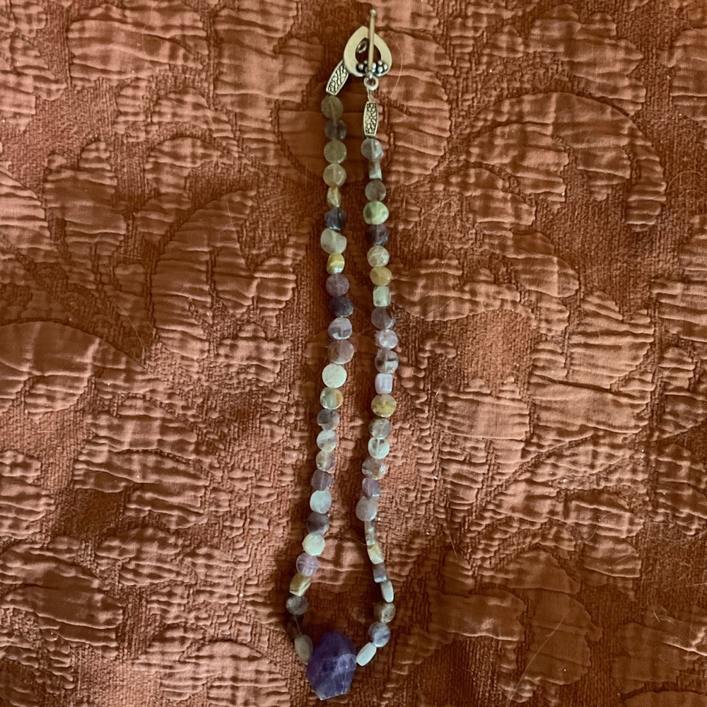 Elegant Purple Beaded Necklace